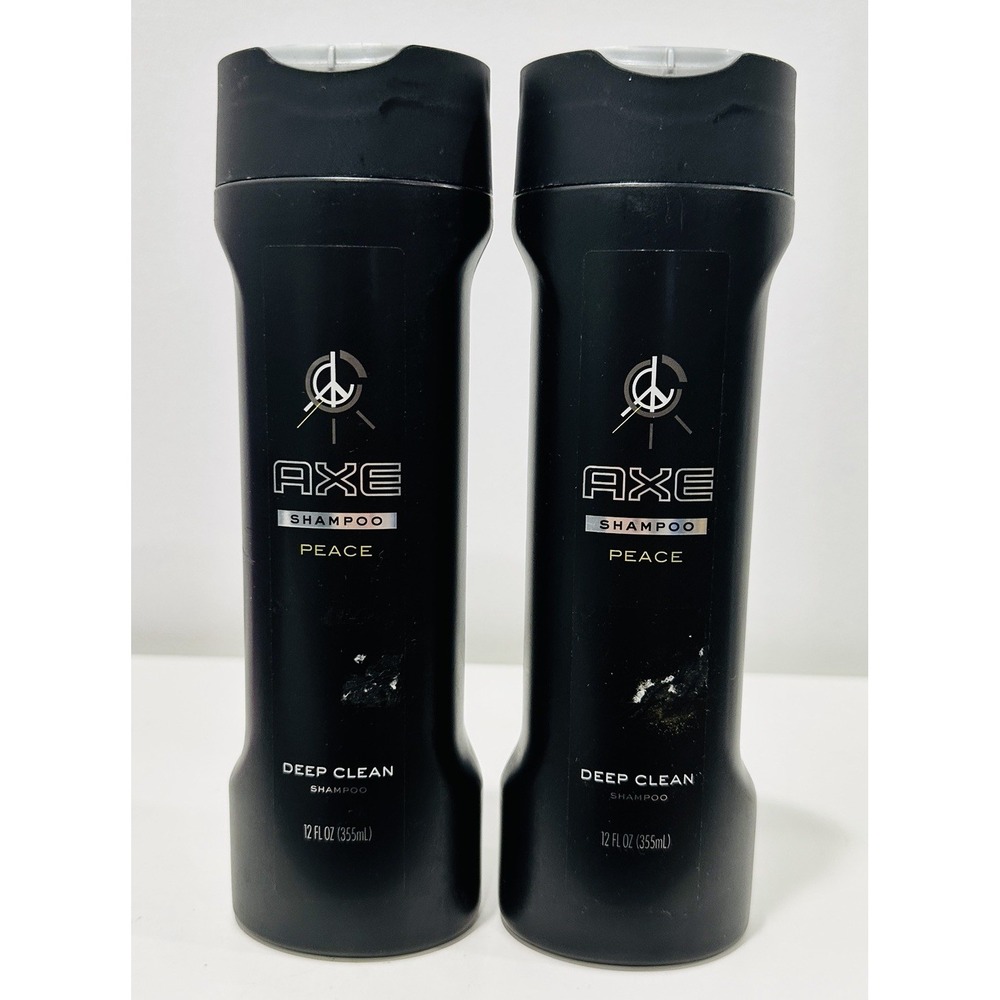 AXE Peace Shampoo Deep Clean 12oz For Great Smelling Hair Discontinued NEW x2